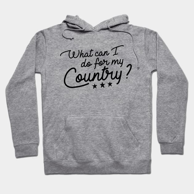 JFK Do For Your Country Hoodie by Carl Cordes